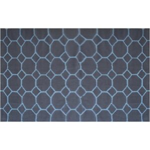 Ridgedale Hand-Hooked Blue Area Rug