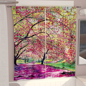 Calina David Lloyd Glover's Lazy Afternoon Central Park Room Darkening Curtain Panels (Set of 2)