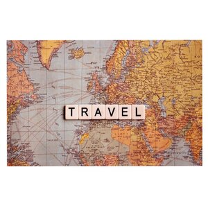 Sylvia Cook 'Travel Map' World Doormat