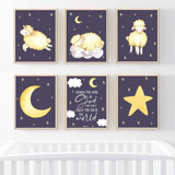 moon and stars nursery accessories