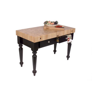 American Heritage Prep Table with Butcher Block Top by John Boos