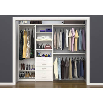 96 W 120 W Deep Solid Wood Simplicity Closet System Reviews