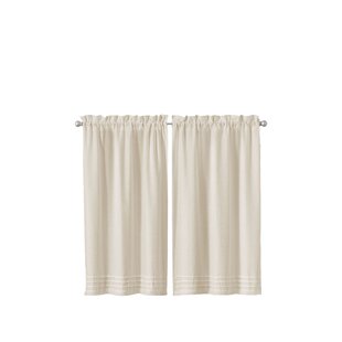 Jackson Textured Solid Navy Kitchen Curtain Choice Tiers or Valance 