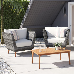 Mid Century Modern Patio Conversation Sets You Ll Love In 2021 Wayfair