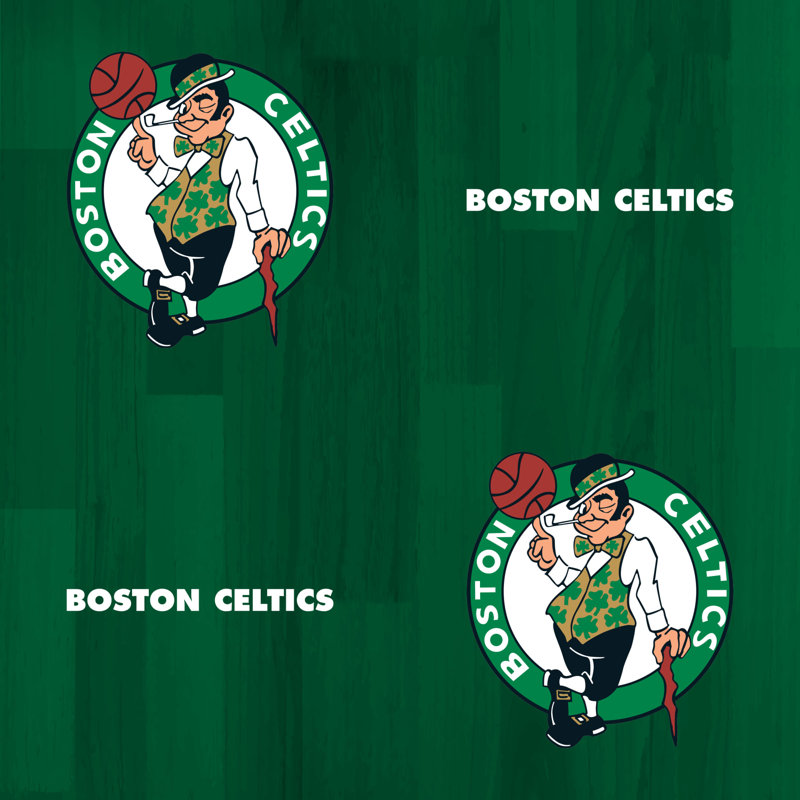Fathead Boston Celtics Hardwood 4 L X 24 W Peel And Stick