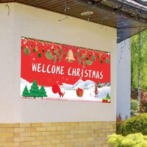 MERRY CHRISTMAS Advertising Vinyl Banner Flag Sign 24 x 48