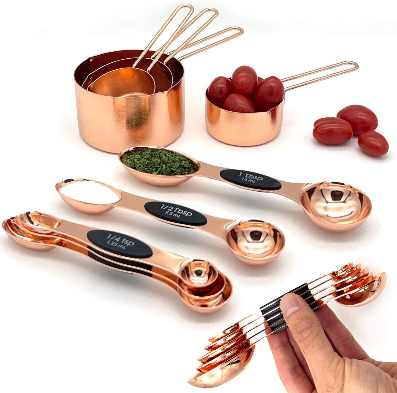 8pc Stainless Steel Nylon Measuring Spoons Cups Set Kitchen Utensil Baking Tool 