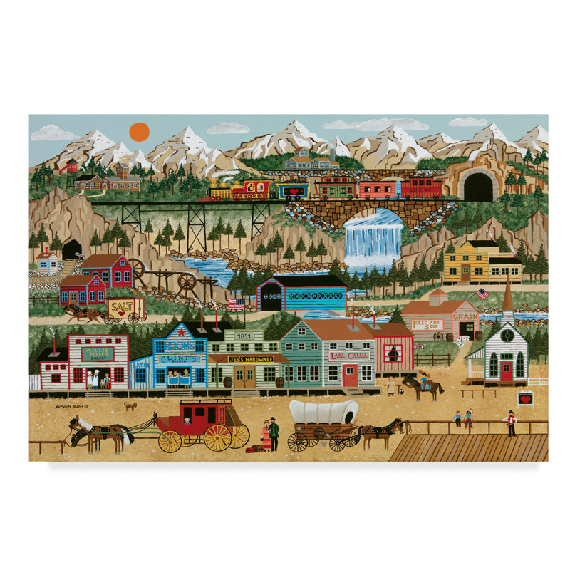 Trademark Art Lehi Valley Acrylic Painting Print On Wrapped