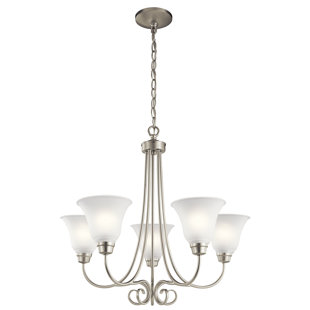 Go to store & view more images Bourneville 5-Light Shaded Chandelier by Darby Home Co