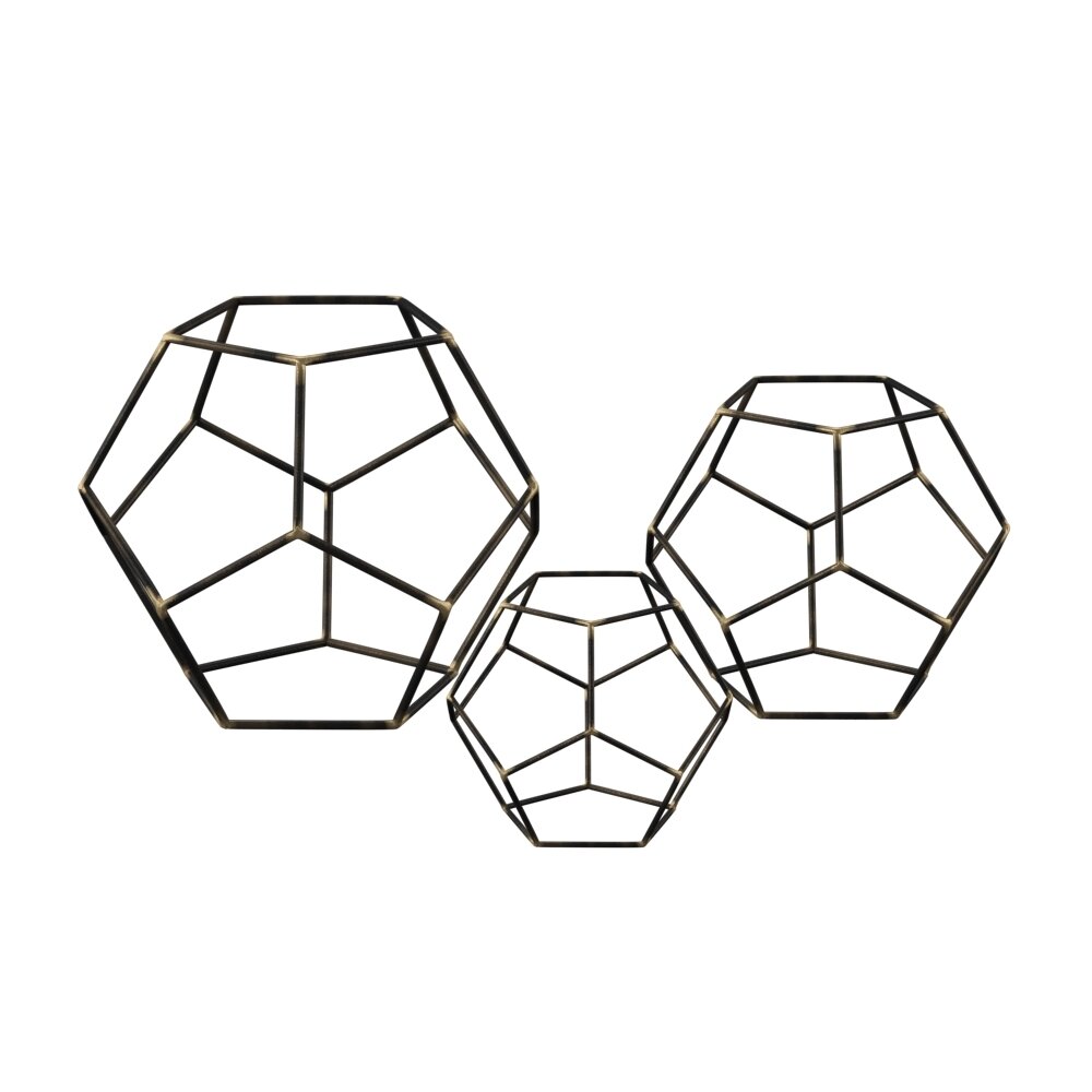 3 Piece Beckett Geometric Orb Set Reviews Allmodern