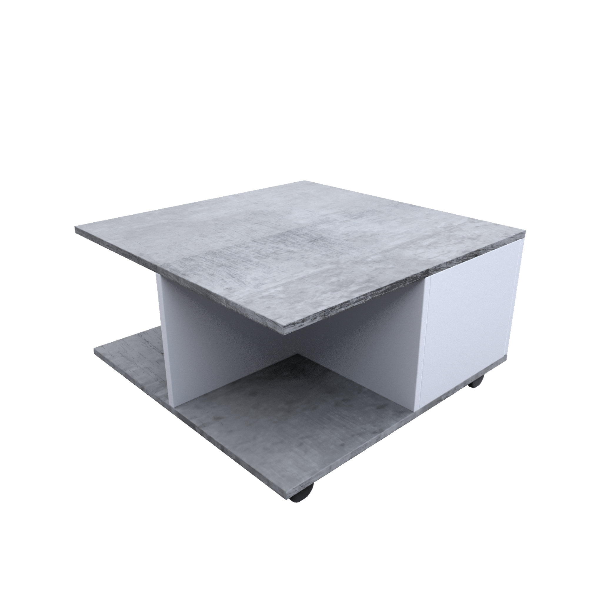 Latitude Run® Modern Rolling Coffee Table With Storage Wayfair