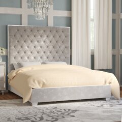 Silver Crushed Velvet Bed Wayfair