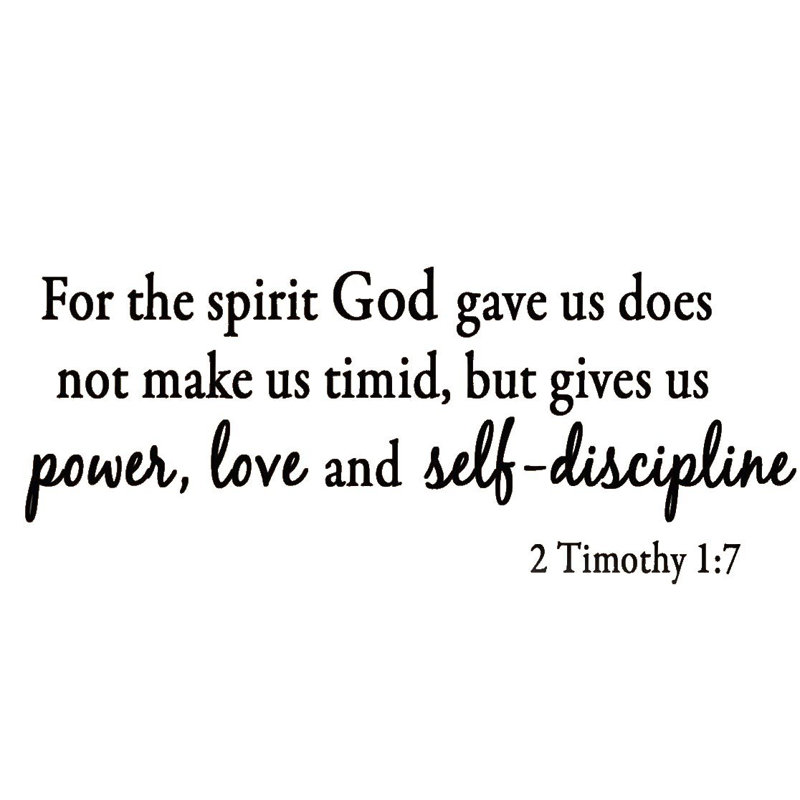 power love and self discipline