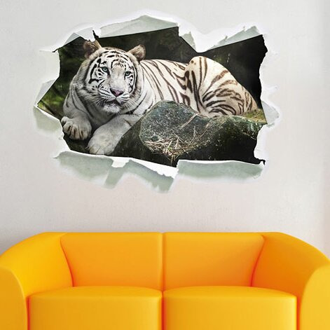 East Urban Home Wandtattoo Weisser Tiger Wayfair De