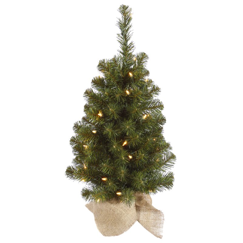 The Holiday Aisle® Felton 2' White Pine Artificial Christmas Tree ...