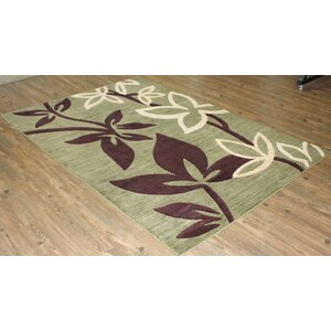 Doreeann Contemporary Green Area Rug