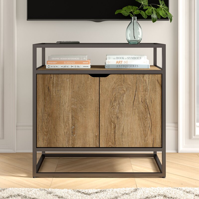 Foundstone Record Player Stand Audio Cabinet Reviews Wayfair Ca