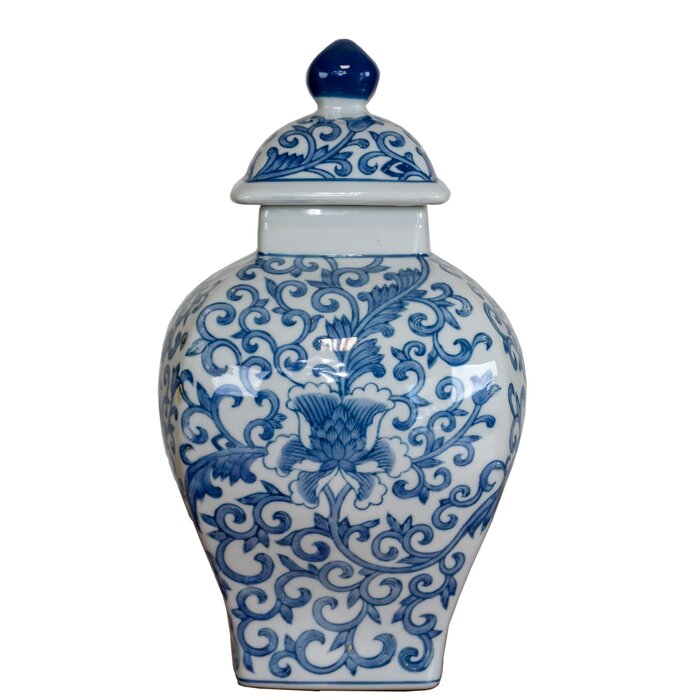 Selectives Blue 13'' Ceramic Table Vase & Reviews | Wayfair