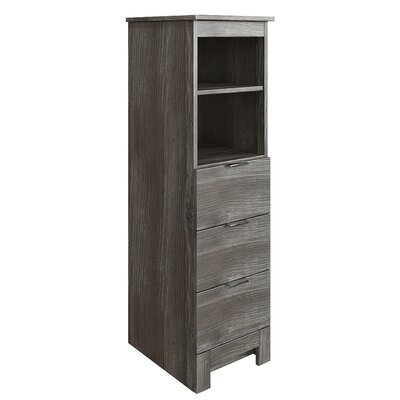 MagickWoods Elenis 14 W X 17 D X 49H Graphite Gray Linen Cabinet