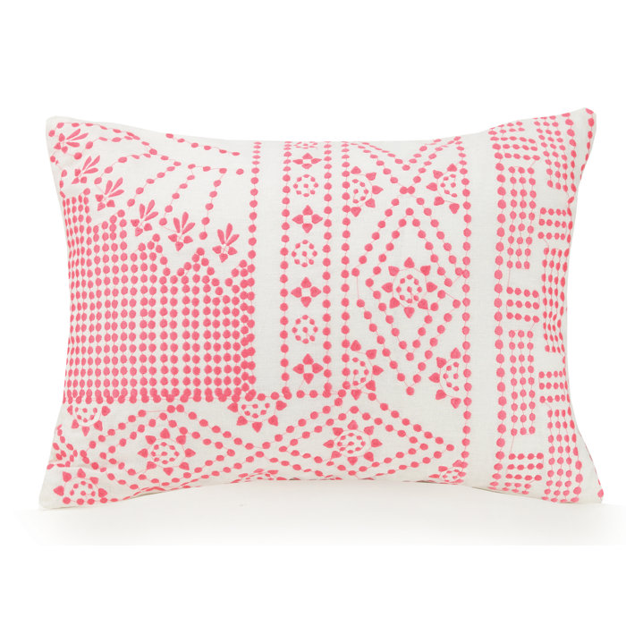 Vera Bradley Coral Floral Dotty Cotton Lumbar Pillow Reviews