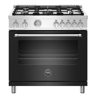 Master Series 36 Free Standing Range Bertazzoni Finish Matte Black