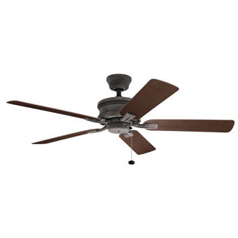 Vaxcel 52 Clybourn 5 Blade Ceiling Fan Light Kit Included