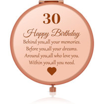 30th Birthday Gifts for Women-Behind You All Your Memories Before You All Your Dream Happy 30 Year Old Birthday Gifts Ideas for Her Friends Wife Stainless Steel Wine Tumbler Cup Rose Gold 12oz