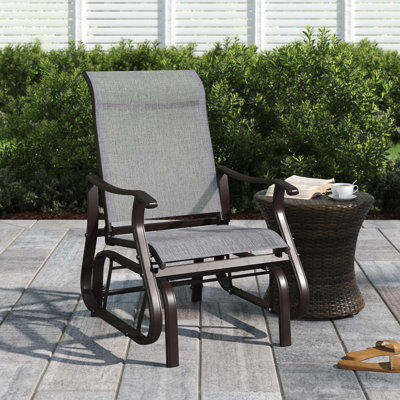 Outdoor Gliding Metal Chair