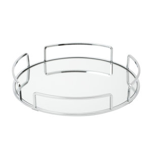 Erela Modern Round Design Mirror Vanity Tray