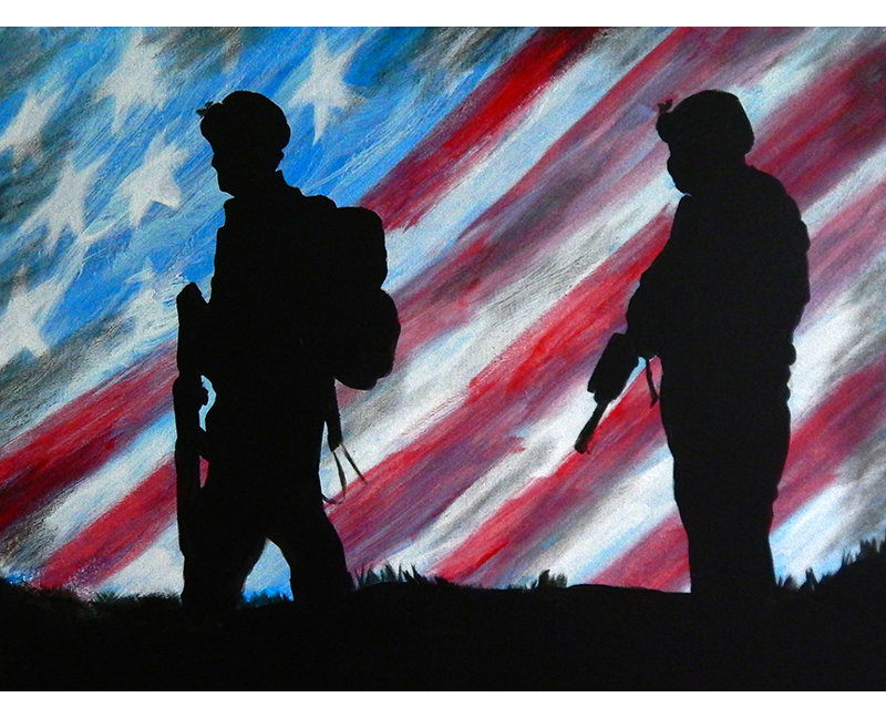 Buy Art For Less Patriots By Ed Capeau Painting Print On Wrapped