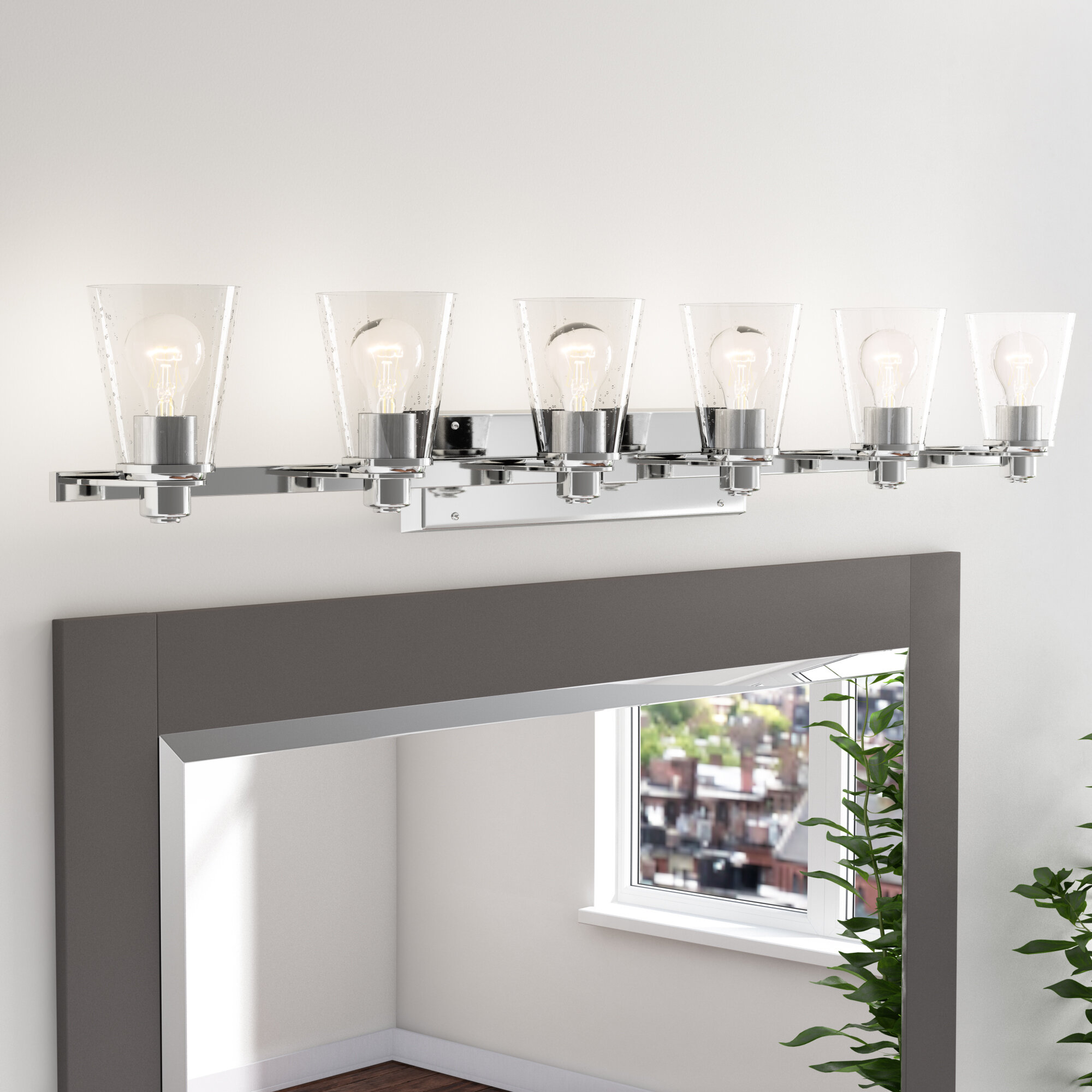 Latitude Run Hollifield 6 Light Vanity Light Reviews Wayfairca