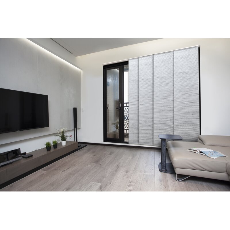 Orren Ellis Deluxe Adjustable Sliding Room Darkening Vertical