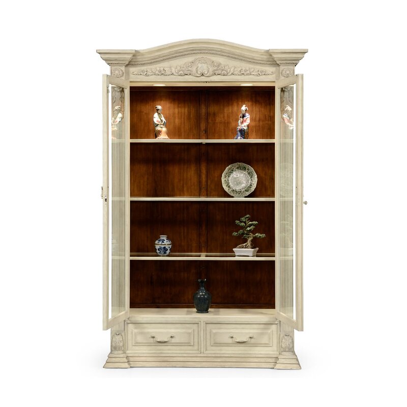 Jonathan Charles Fine Furniture French Provincial Glazed Lighted