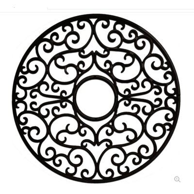 Nedal Ceiling Medallion Ceiling Art Store Finish Black Iron Size