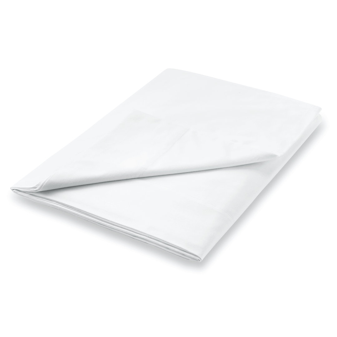 Plain Dyed 300 Thread Count 100% Cotton Percale Flat Sheet white