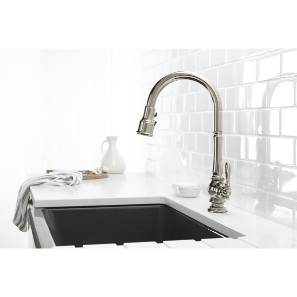 K-99259-SN,VS,CP Kohler Artifacts Single-Hole Kitchen Sink ...