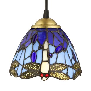 tiffany style stained glass hanging lamp