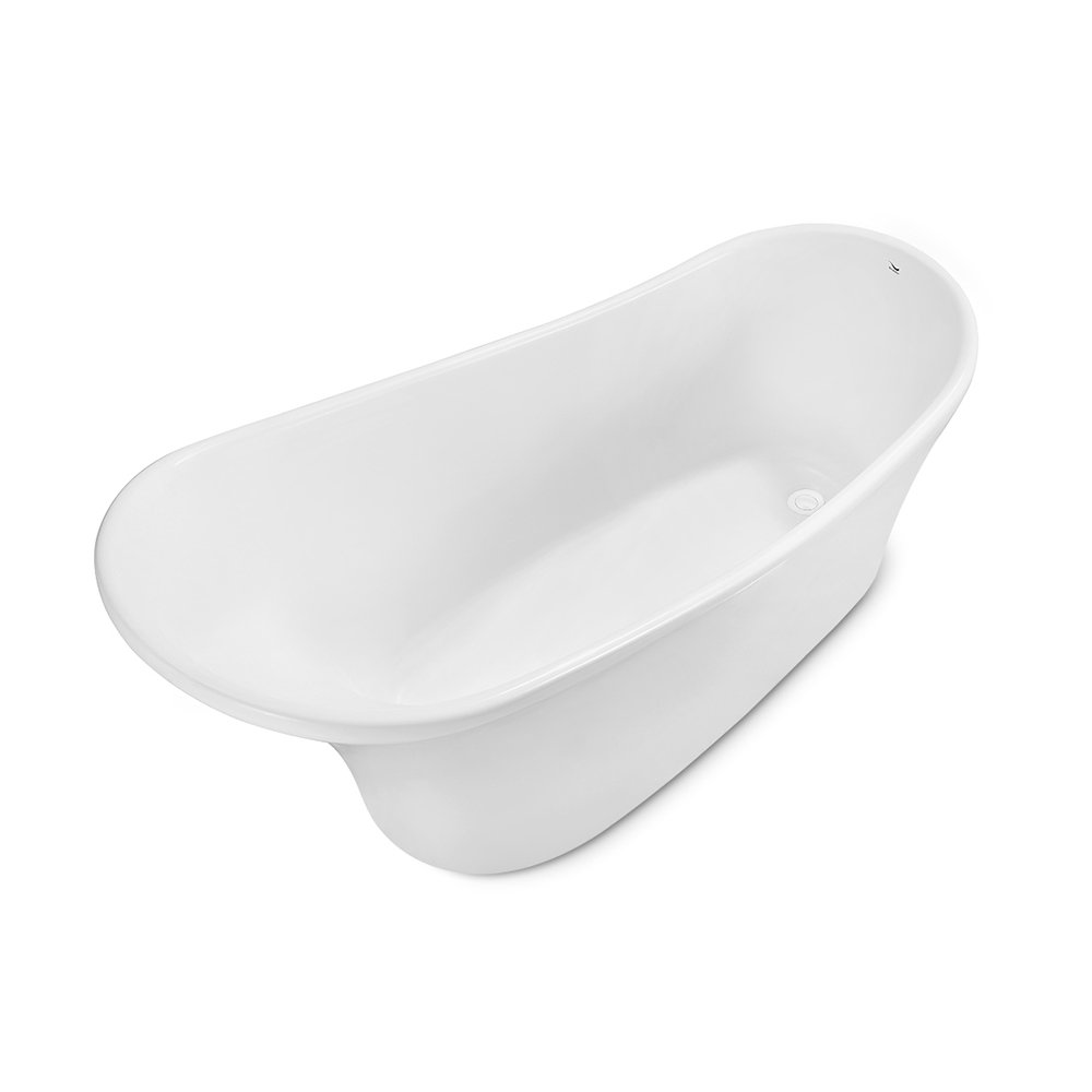 StreamlineBath 55" x 27" Freestanding Soaking Acrylic Bathtub Wayfair