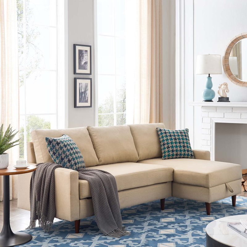 Latitude Run Avagail 84 Right Hand Facing Sleeper Sofa Chaise Wayfair
