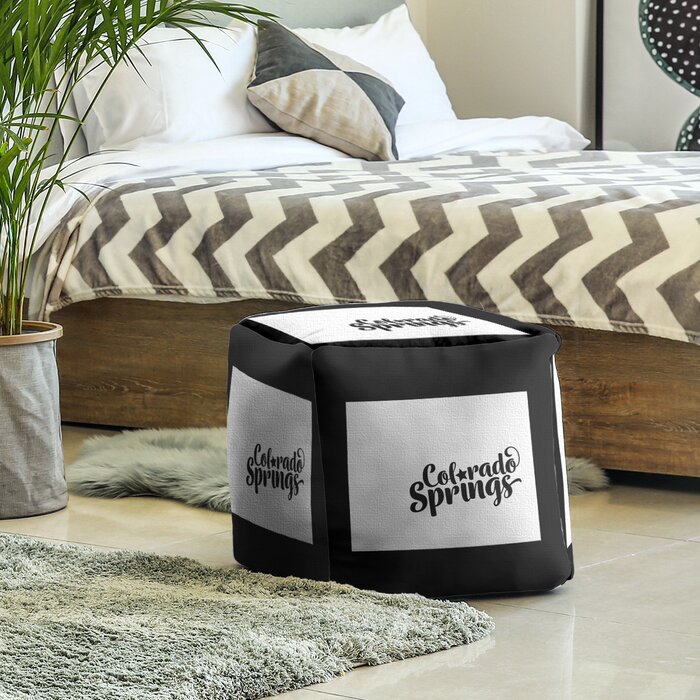 Colorado Springs Colorado Cube Ottoman