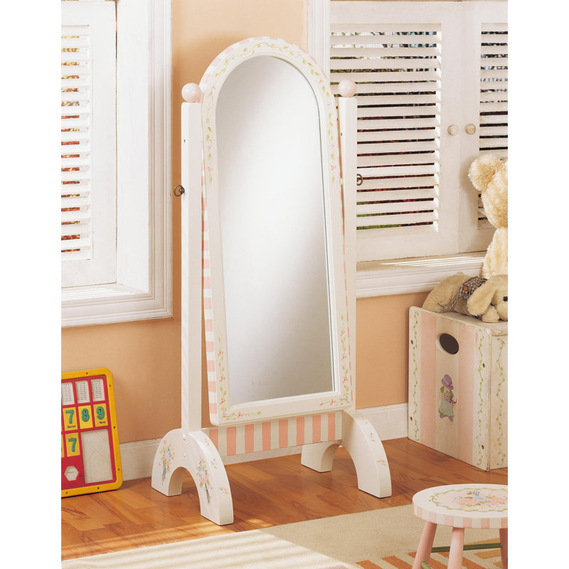 Fantasy Fields Bouquet Standing Mirror In Pink Reviews Wayfair