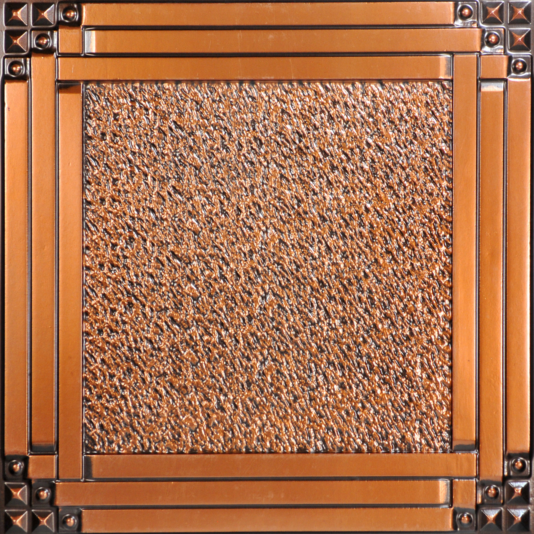 Fromplaintobeautifulinhours 2 Ft X 2 Ft Lay In Or Glue Up Ceiling Tile In Antique Copper Wayfair