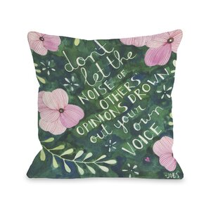 Your Own Voice Throw Pillow