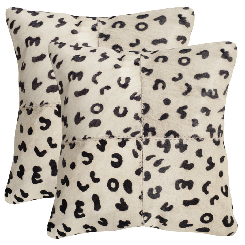 Bloomsbury Market Holton Cow Hide Suede Throw Pillow Reviews