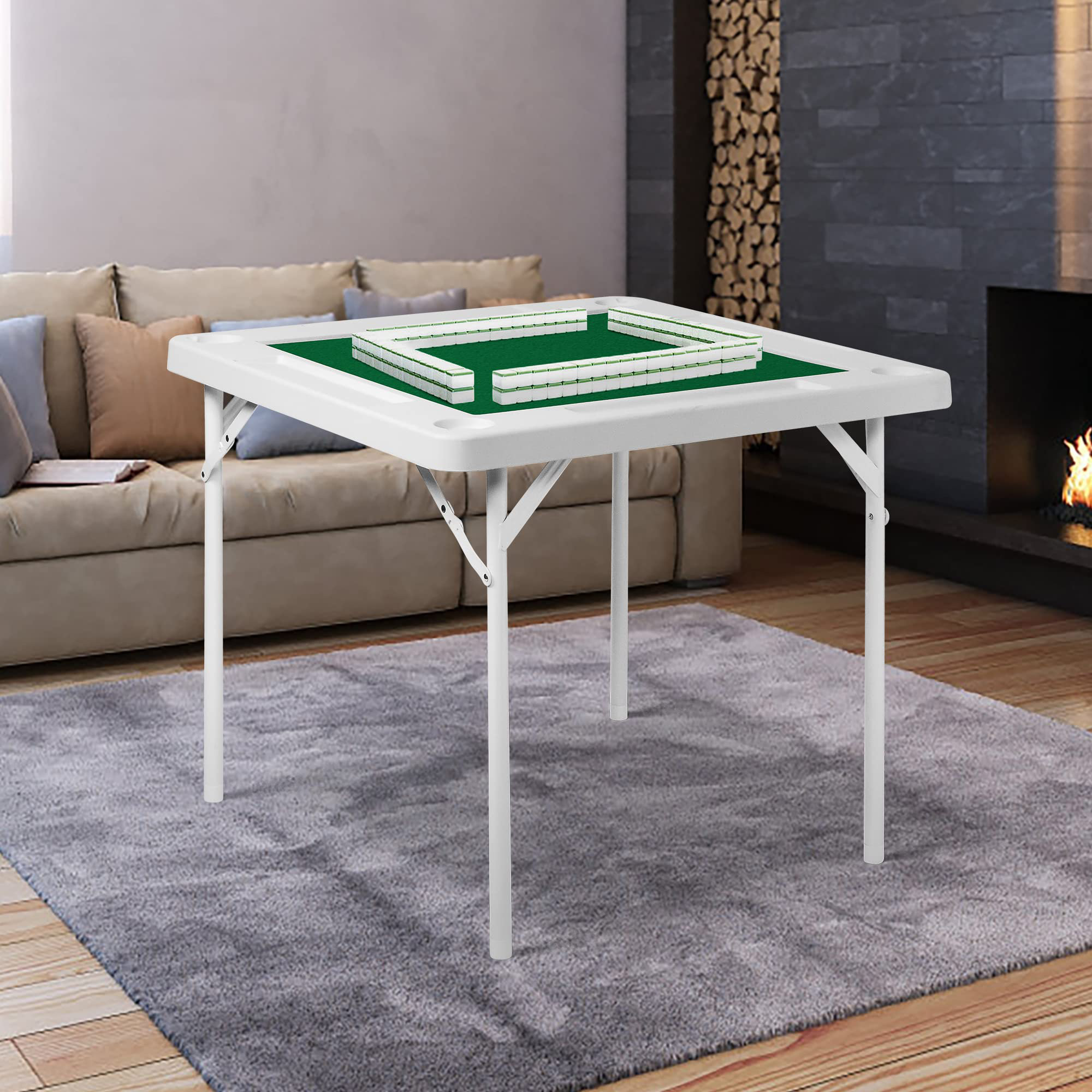 LUCKYREMORE 35.4'' 4 Player Beech Card Table Wayfair