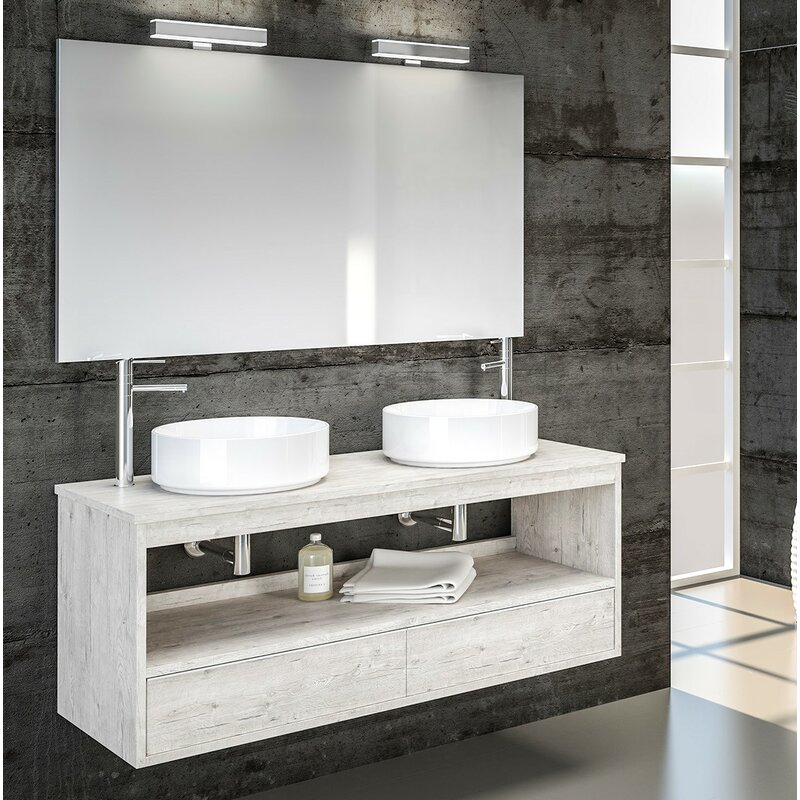 Belfry Bathroom Edmund 1200mm Wall Hung Double Vanity Unit ...