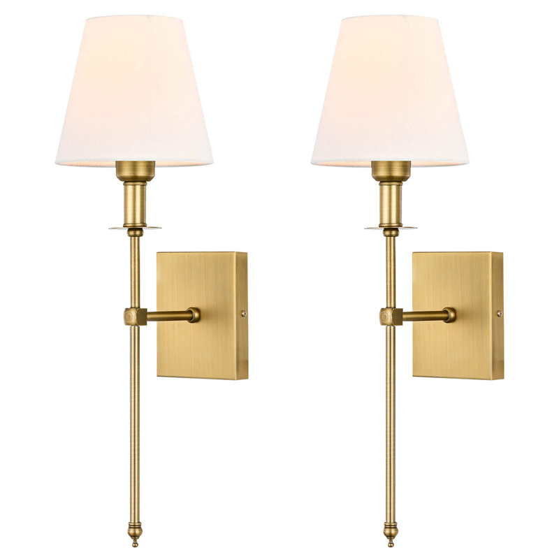 1 - Light Iron Wallchiere Finish: Brushed Brass