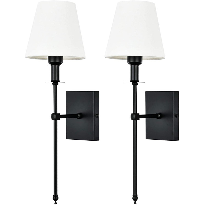 1 - Light Iron Wallchiere Finish: Matte Black