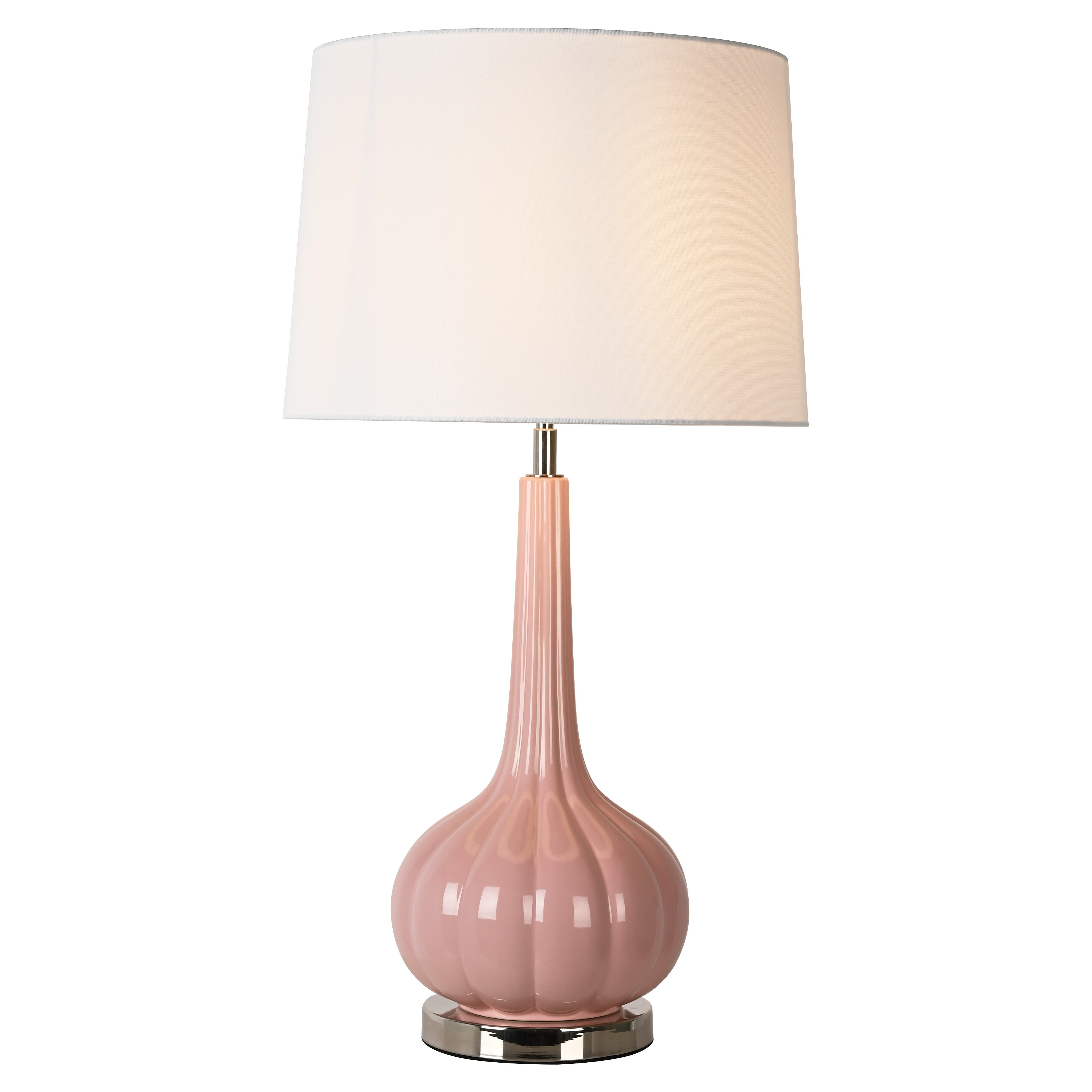 pink ceramic table lamps