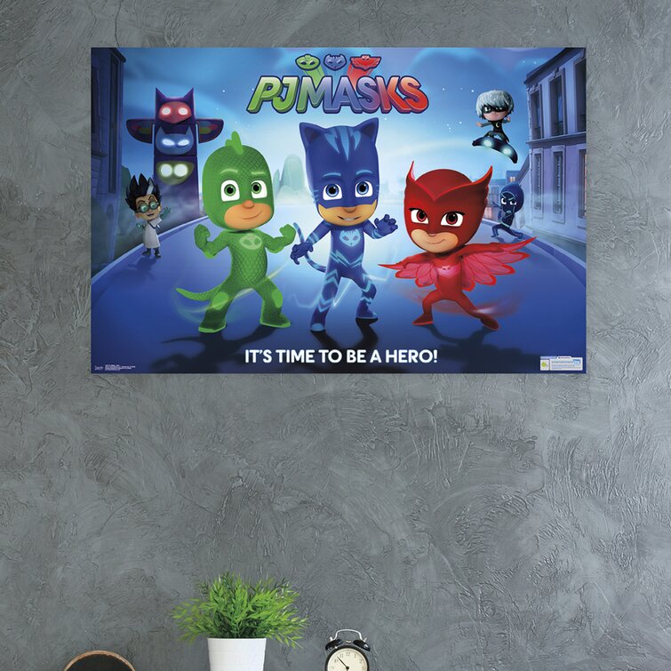 trends international pj masks hero paper print wayfair